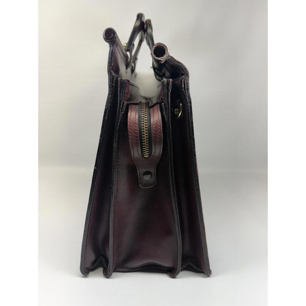 Schlesinger Brothers Vintage Leather Briefcase Lawyer Doctor Bag‎ Oxblood 90s - Picture 8 of 9